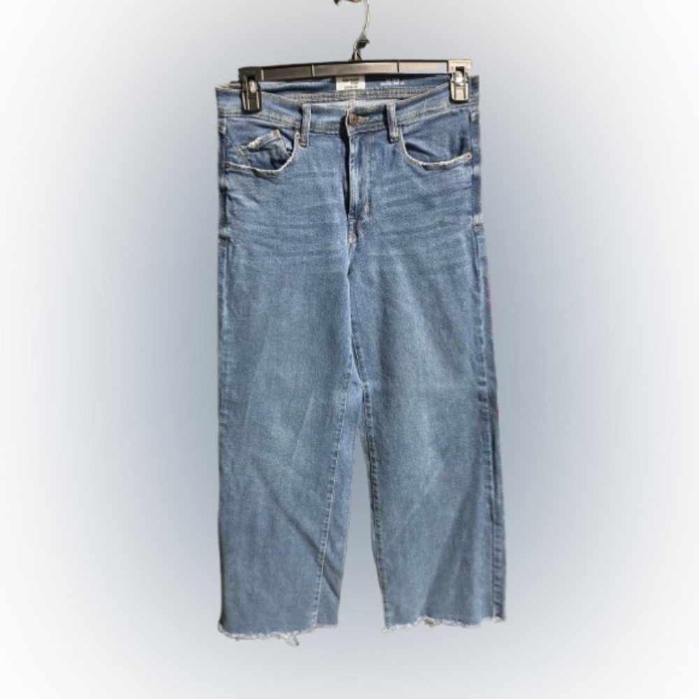 Kensie Light Blue Wide Leg Crop Jeans